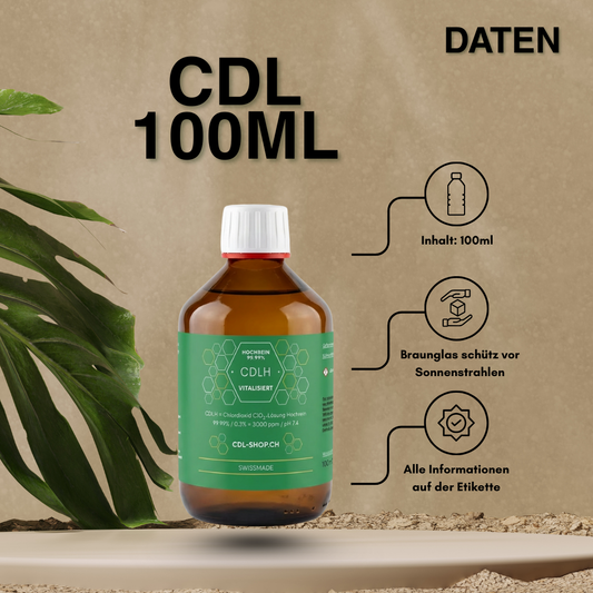 CDL 100ml Glasflasche