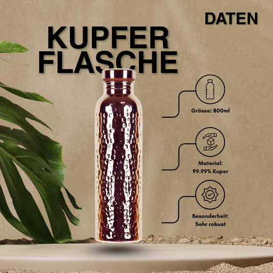 Kupfer Wasserflasche 800ml