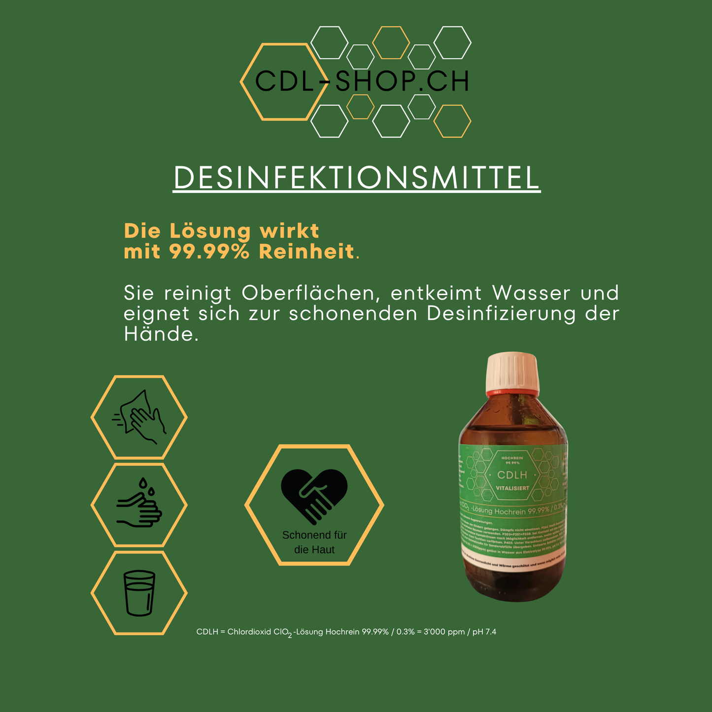 CDl 250ml Glasflasche