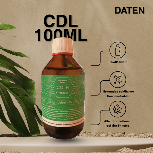 CDL 100ml Glasflasche