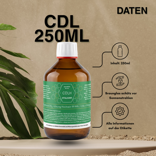 CDL 250ml Glasflasche